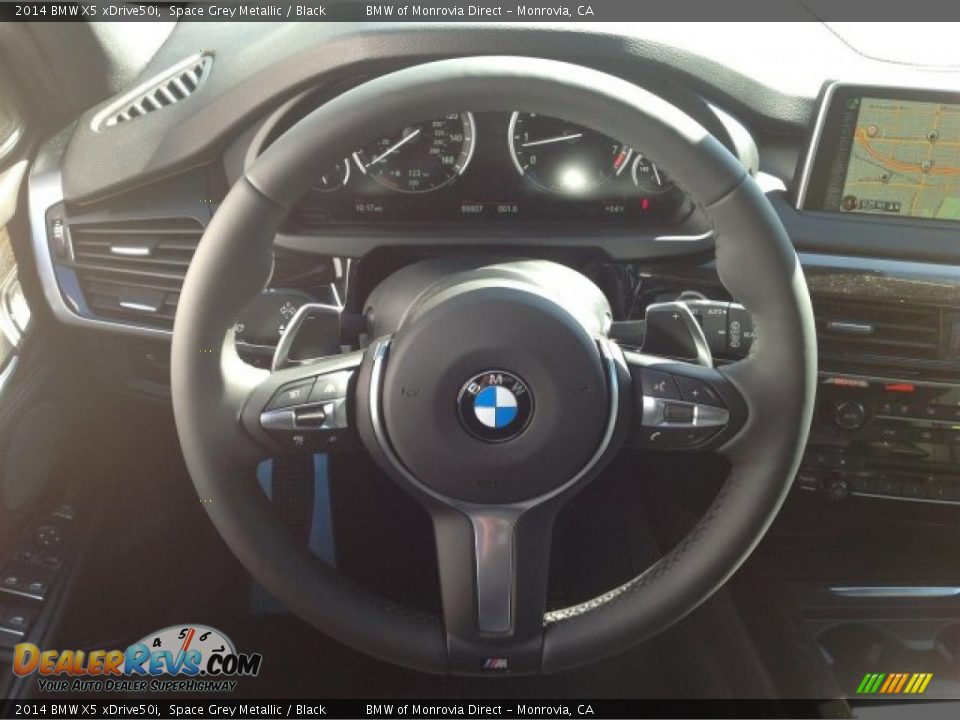 2014 BMW X5 xDrive50i Steering Wheel Photo #9