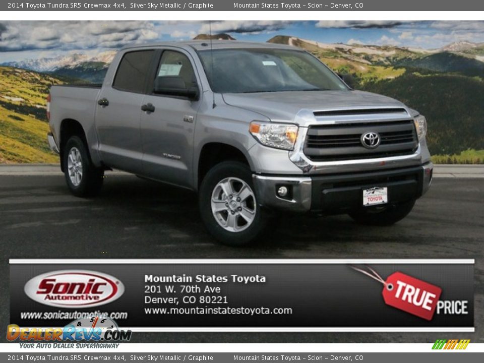 2014 Toyota Tundra SR5 Crewmax 4x4 Silver Sky Metallic / Graphite Photo #1