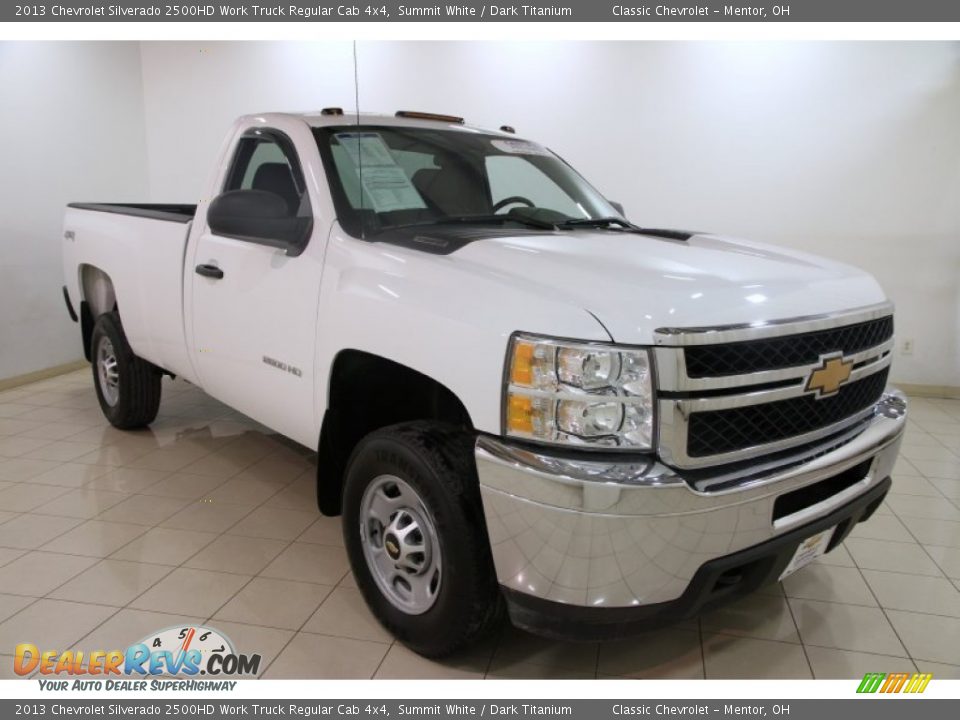 2013 Chevrolet Silverado 2500HD Work Truck Regular Cab 4x4 Summit White / Dark Titanium Photo #1