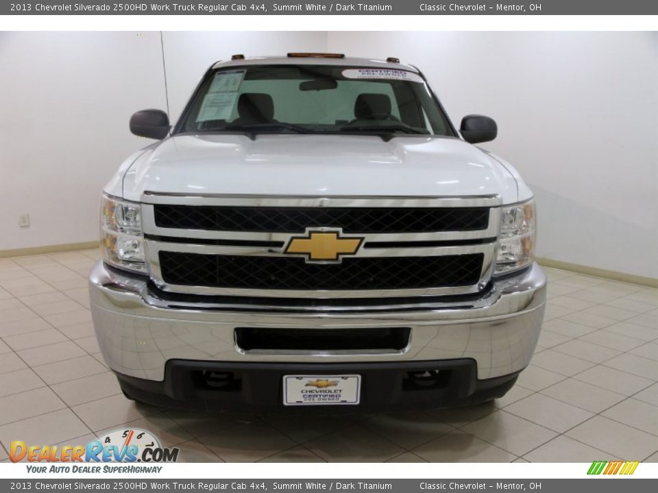 2013 Chevrolet Silverado 2500HD Work Truck Regular Cab 4x4 Summit White / Dark Titanium Photo #2