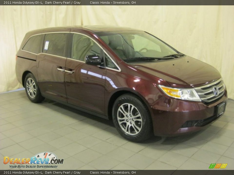 2011 Honda Odyssey EX-L Dark Cherry Pearl / Gray Photo #4