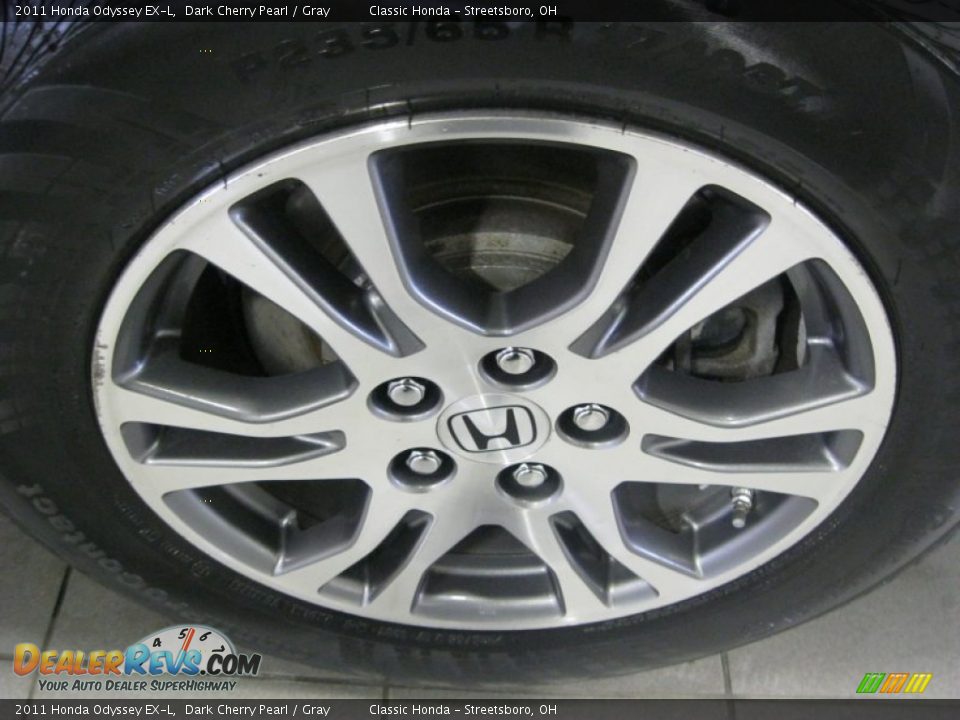 2011 Honda Odyssey EX-L Dark Cherry Pearl / Gray Photo #6