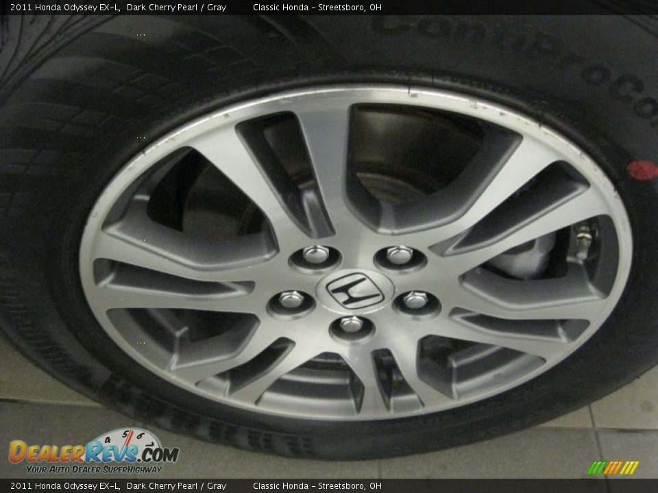 2011 Honda Odyssey EX-L Dark Cherry Pearl / Gray Photo #8