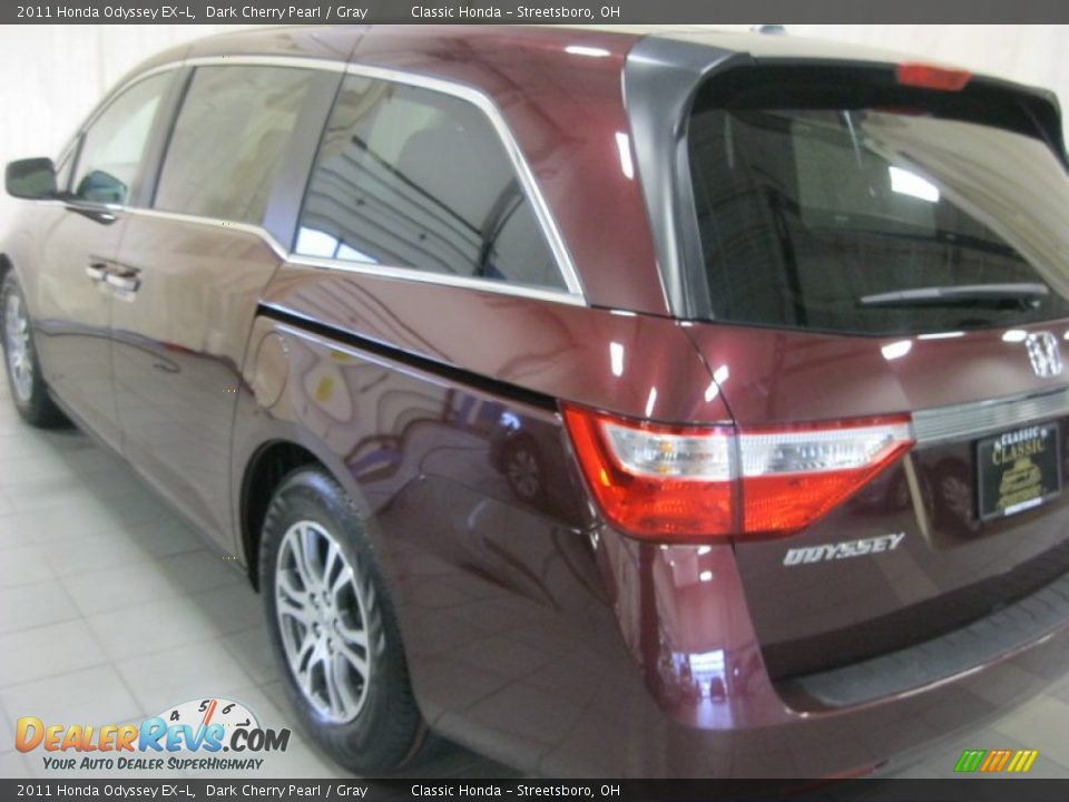2011 Honda Odyssey EX-L Dark Cherry Pearl / Gray Photo #10