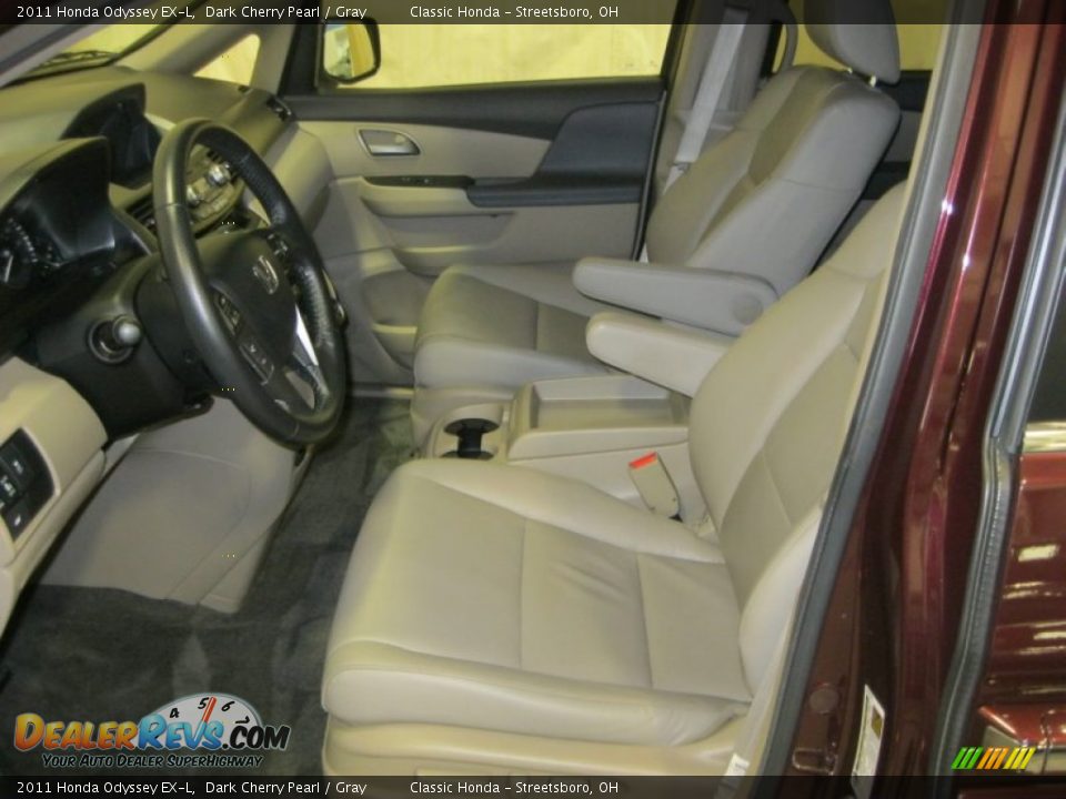 2011 Honda Odyssey EX-L Dark Cherry Pearl / Gray Photo #16