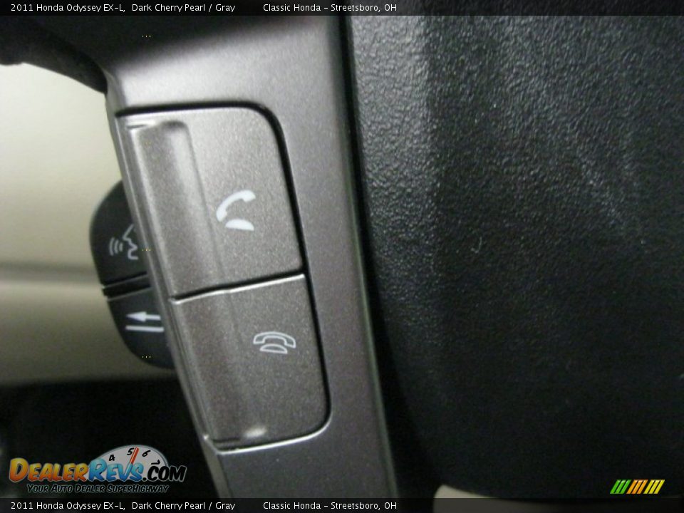 2011 Honda Odyssey EX-L Dark Cherry Pearl / Gray Photo #19
