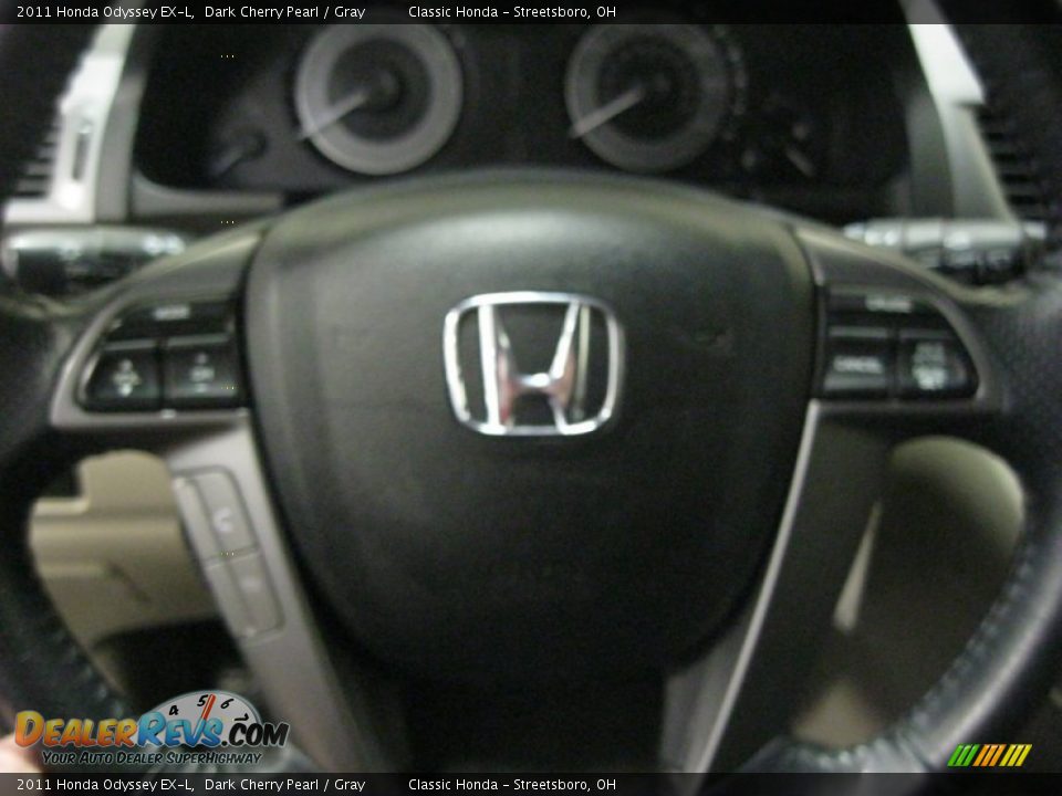 2011 Honda Odyssey EX-L Dark Cherry Pearl / Gray Photo #20