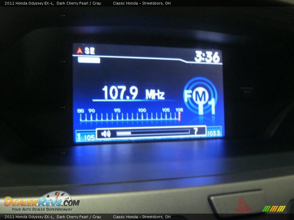 2011 Honda Odyssey EX-L Dark Cherry Pearl / Gray Photo #26