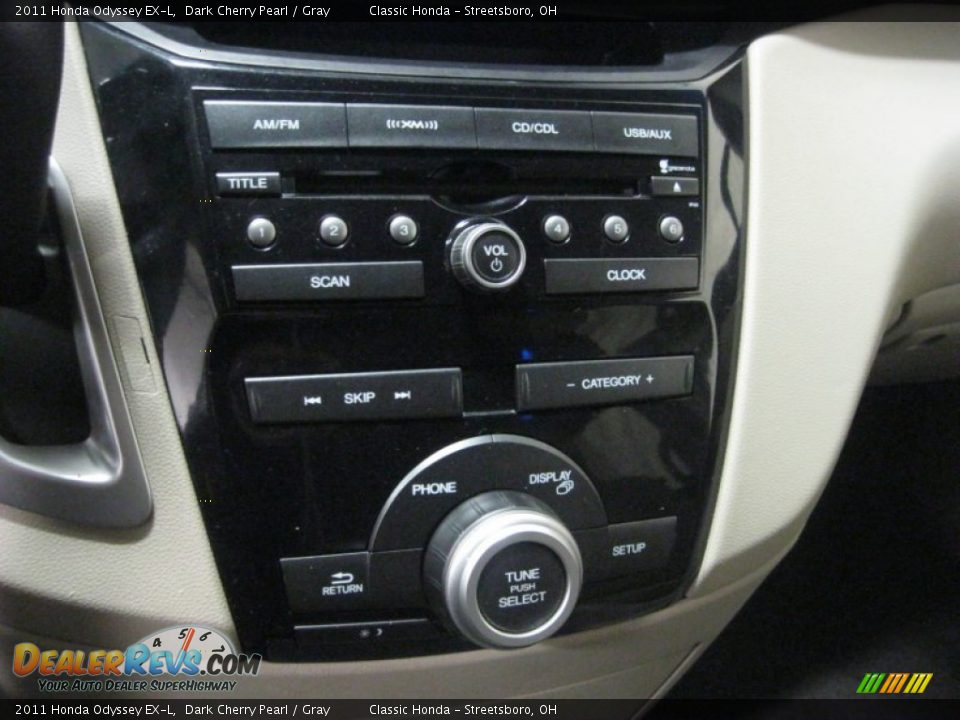 2011 Honda Odyssey EX-L Dark Cherry Pearl / Gray Photo #27