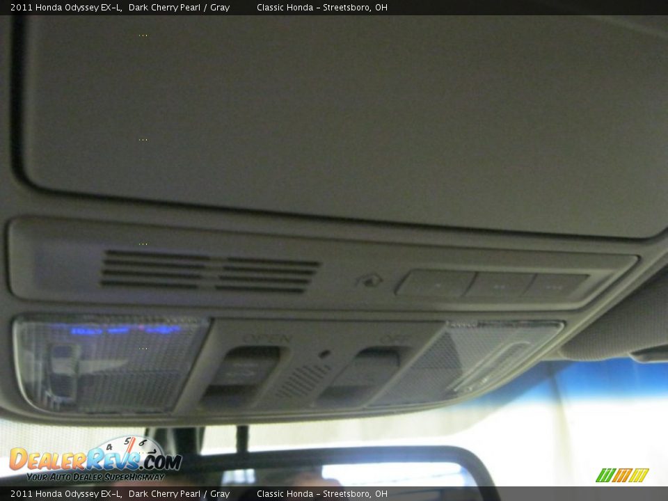 2011 Honda Odyssey EX-L Dark Cherry Pearl / Gray Photo #29