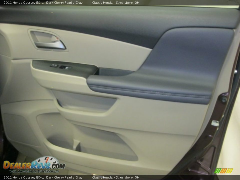 2011 Honda Odyssey EX-L Dark Cherry Pearl / Gray Photo #35