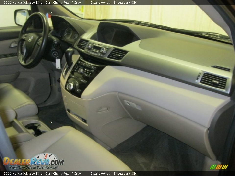 2011 Honda Odyssey EX-L Dark Cherry Pearl / Gray Photo #36