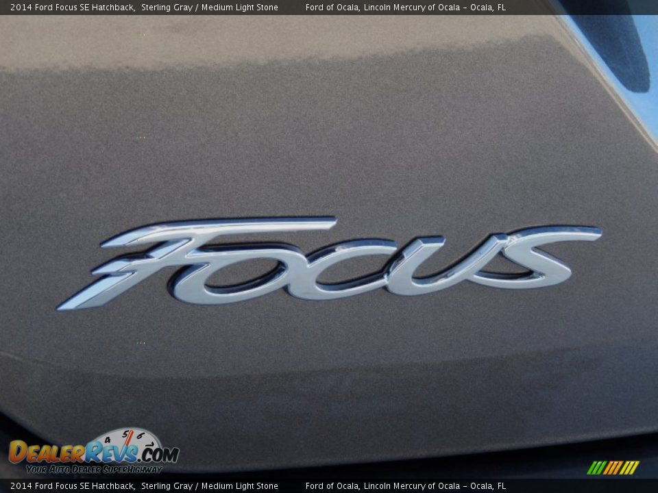 2014 Ford Focus SE Hatchback Sterling Gray / Medium Light Stone Photo #4