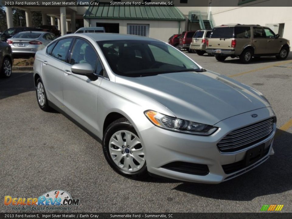 2013 Ford Fusion S Ingot Silver Metallic / Earth Gray Photo #1
