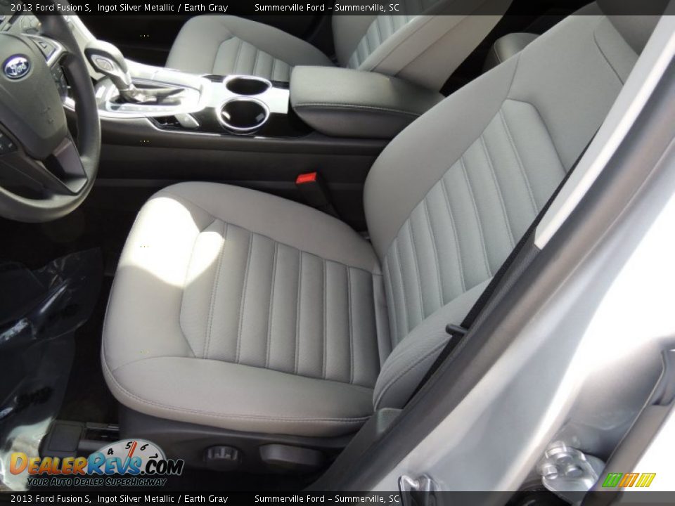 2013 Ford Fusion S Ingot Silver Metallic / Earth Gray Photo #4