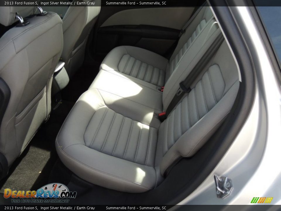 2013 Ford Fusion S Ingot Silver Metallic / Earth Gray Photo #6