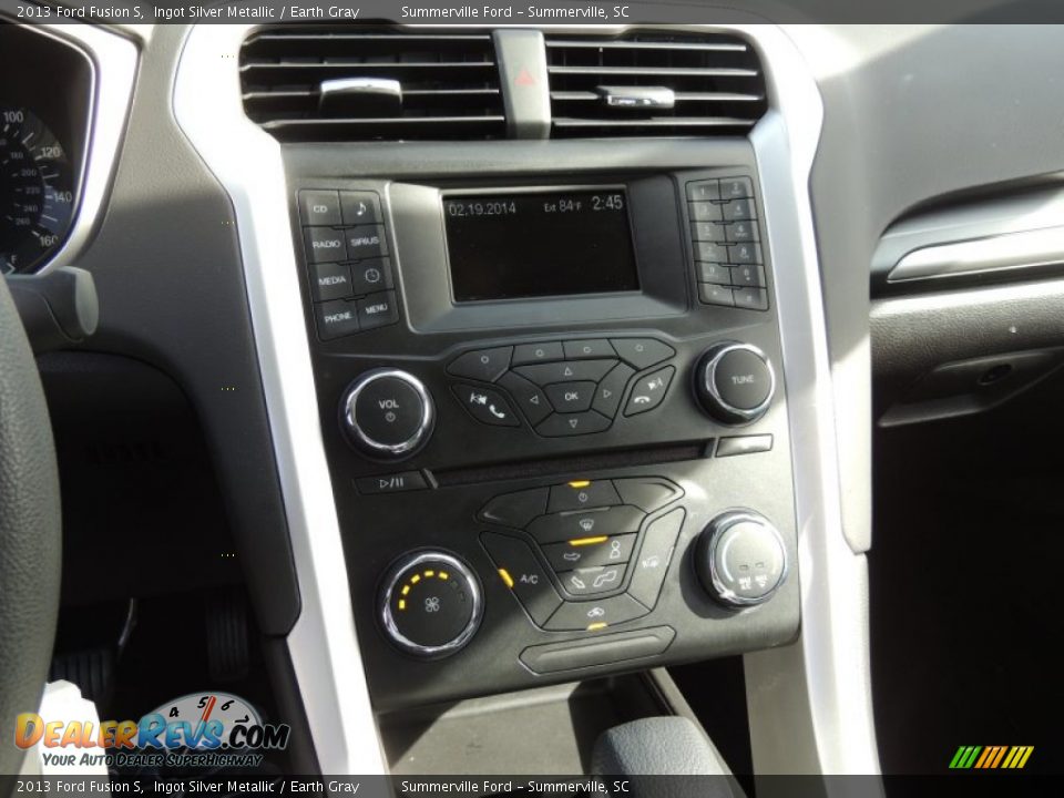 2013 Ford Fusion S Ingot Silver Metallic / Earth Gray Photo #19