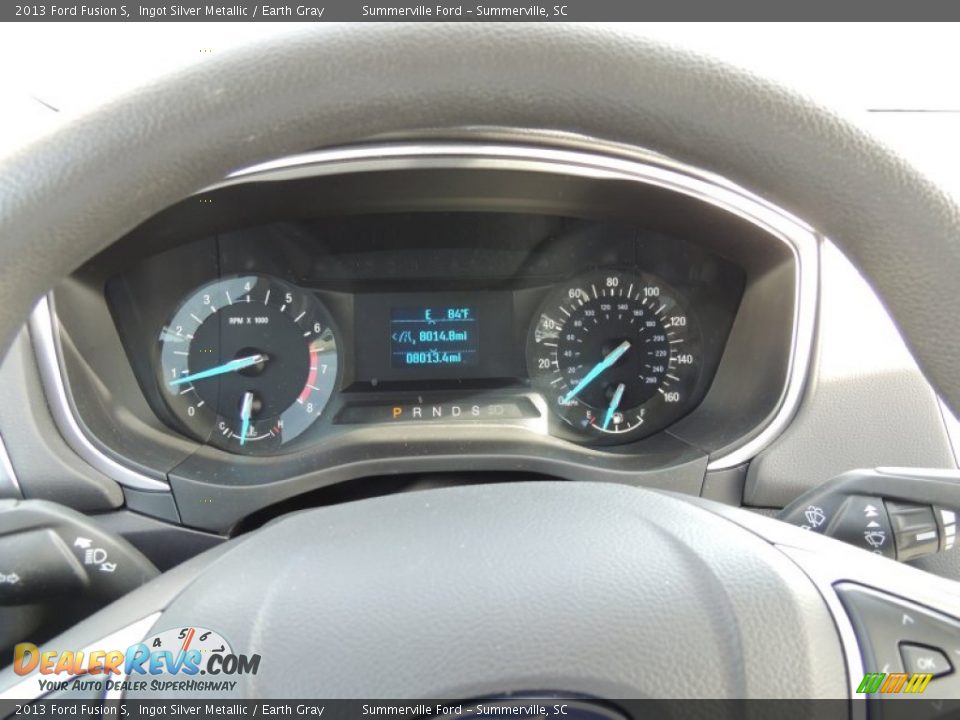 2013 Ford Fusion S Ingot Silver Metallic / Earth Gray Photo #21