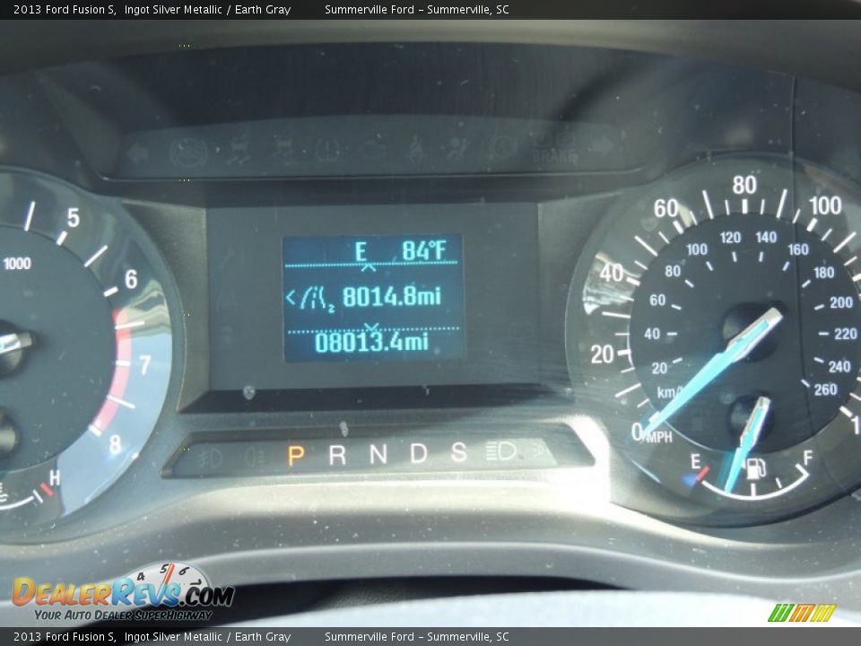 2013 Ford Fusion S Ingot Silver Metallic / Earth Gray Photo #22