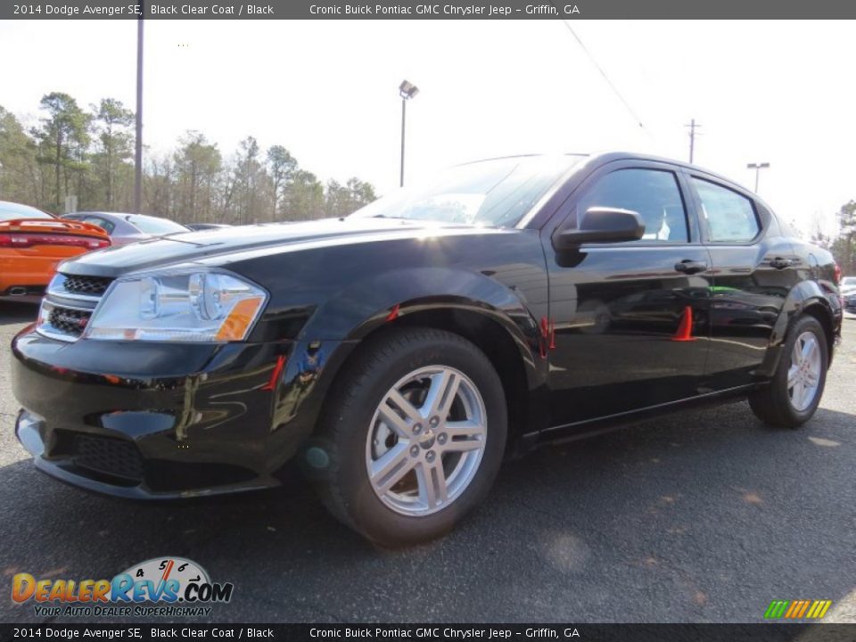 2014 Dodge Avenger SE Black Clear Coat / Black Photo #3