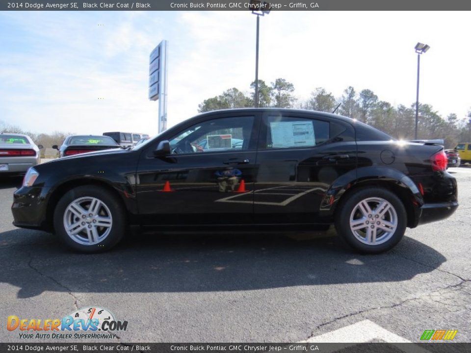 2014 Dodge Avenger SE Black Clear Coat / Black Photo #4
