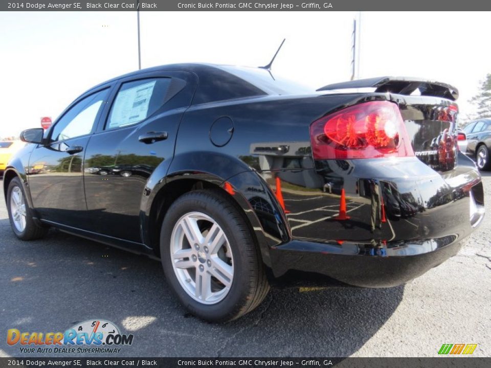 2014 Dodge Avenger SE Black Clear Coat / Black Photo #5