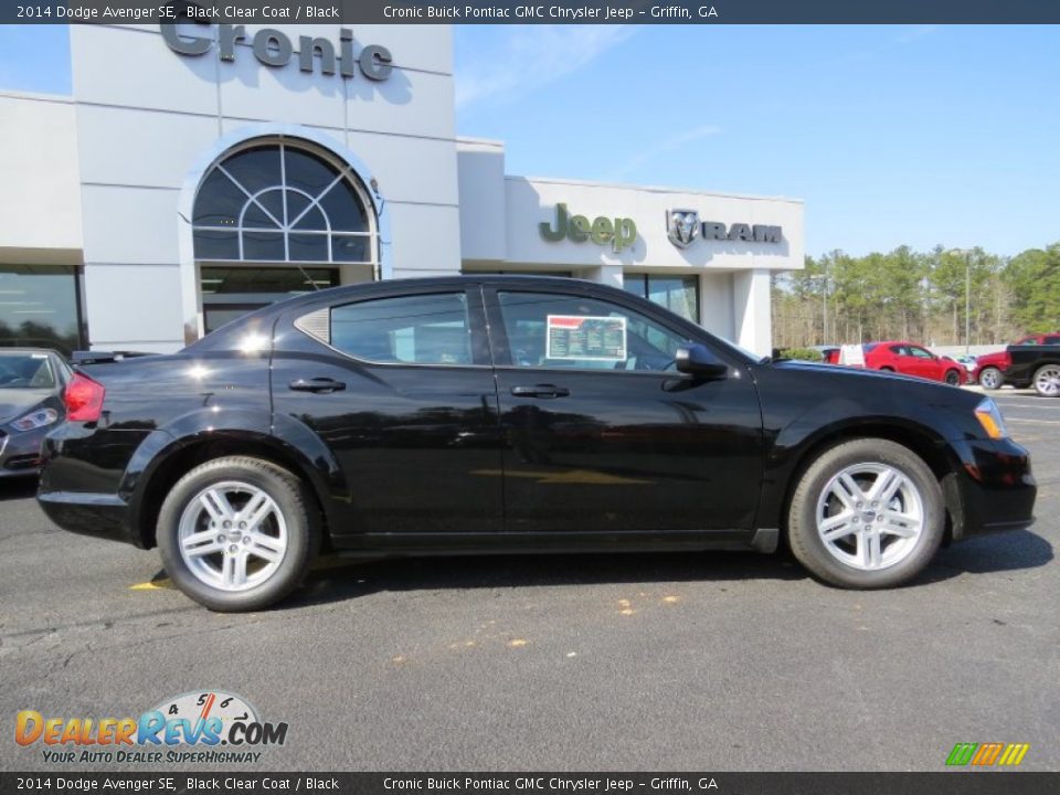 2014 Dodge Avenger SE Black Clear Coat / Black Photo #8
