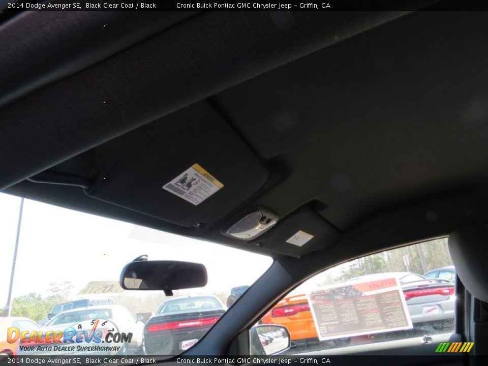 2014 Dodge Avenger SE Black Clear Coat / Black Photo #11