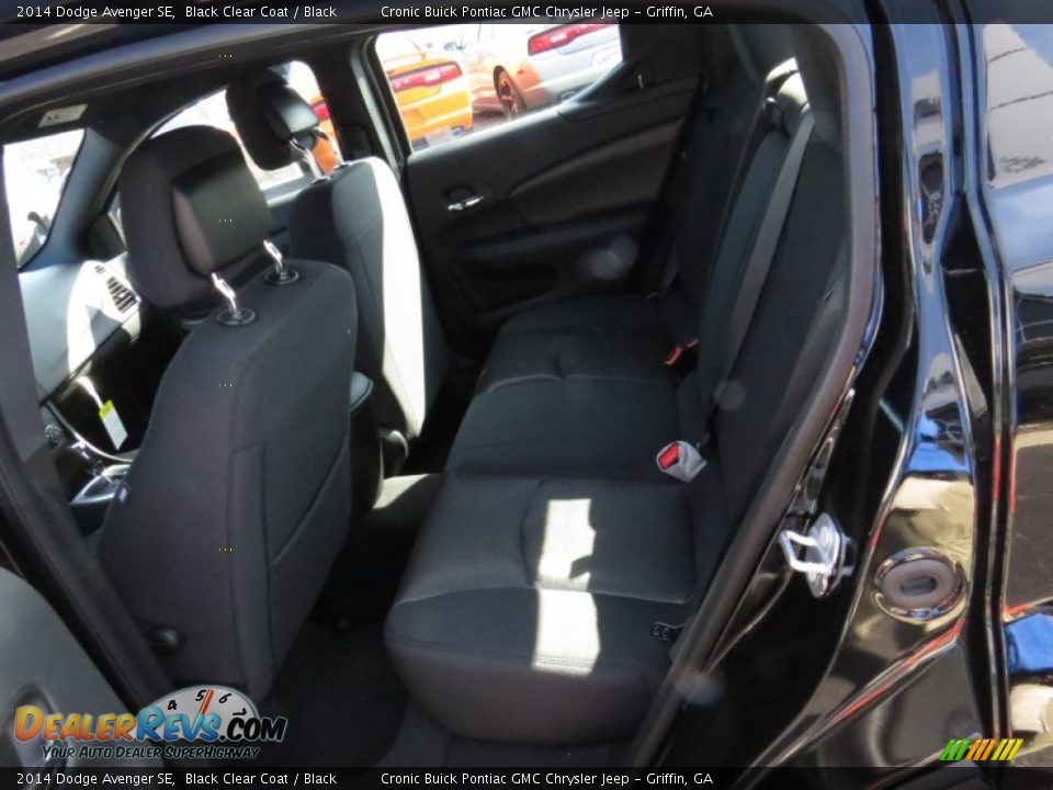 2014 Dodge Avenger SE Black Clear Coat / Black Photo #13