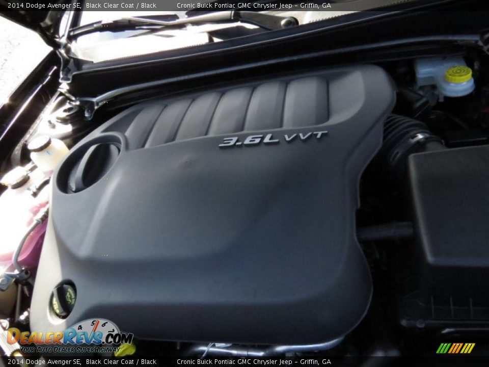2014 Dodge Avenger SE Black Clear Coat / Black Photo #14