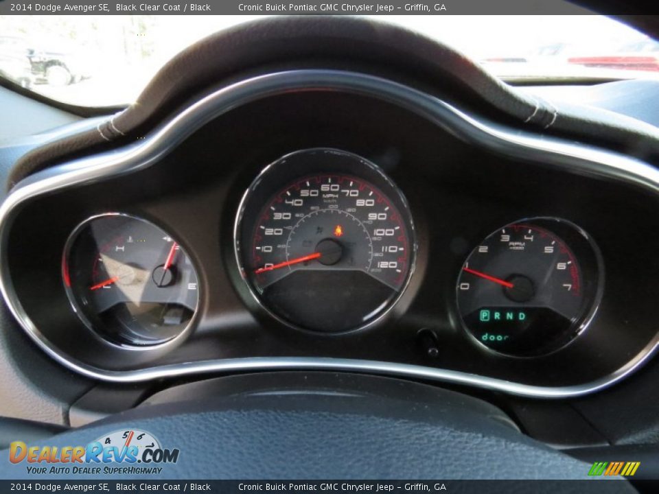 2014 Dodge Avenger SE Black Clear Coat / Black Photo #15