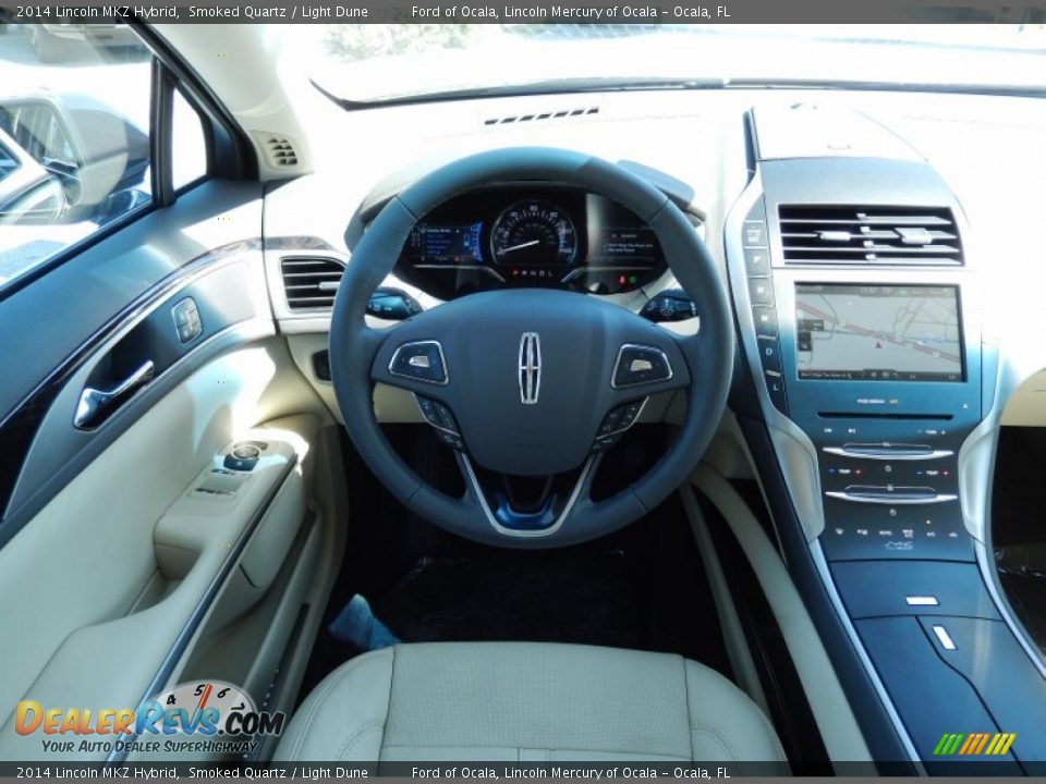 2014 Lincoln MKZ Hybrid Smoked Quartz / Light Dune Photo #10