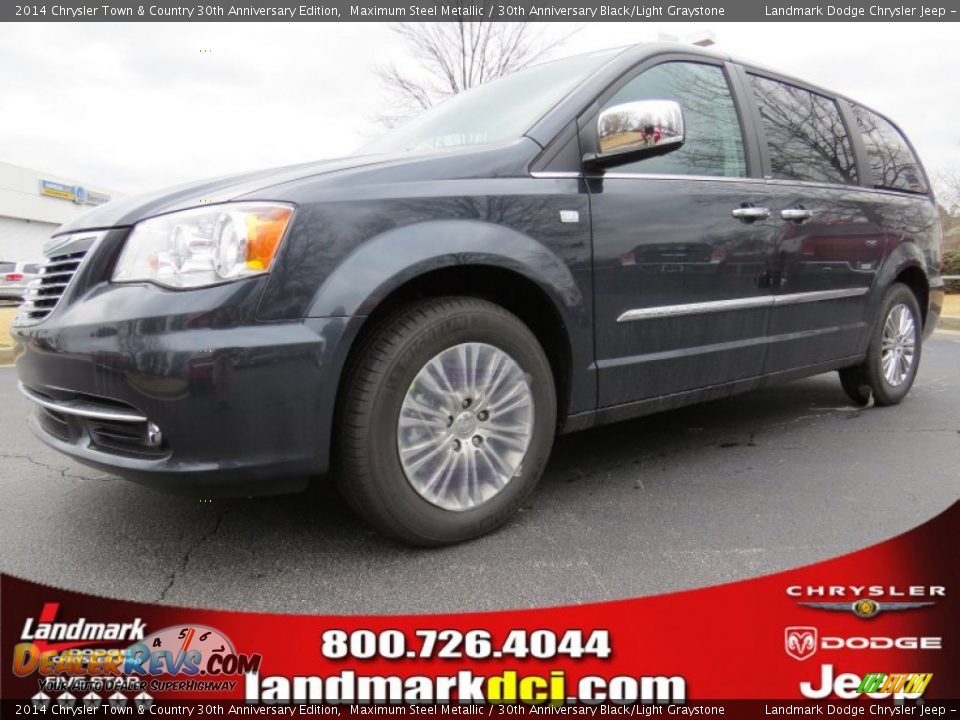 2014 Chrysler Town & Country 30th Anniversary Edition Maximum Steel Metallic / 30th Anniversary Black/Light Graystone Photo #1