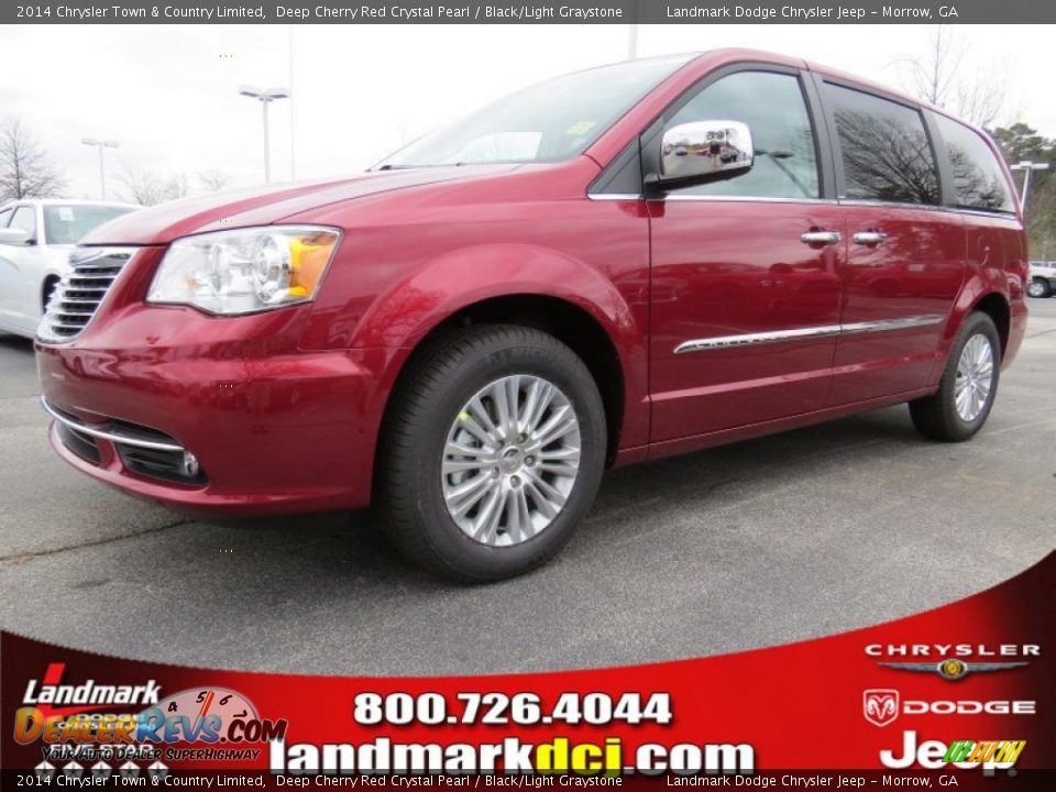 2014 Chrysler Town & Country Limited Deep Cherry Red Crystal Pearl / Black/Light Graystone Photo #1