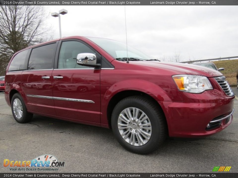 2014 Chrysler Town & Country Limited Deep Cherry Red Crystal Pearl / Black/Light Graystone Photo #4