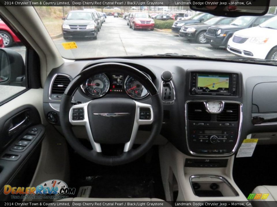 2014 Chrysler Town & Country Limited Deep Cherry Red Crystal Pearl / Black/Light Graystone Photo #7