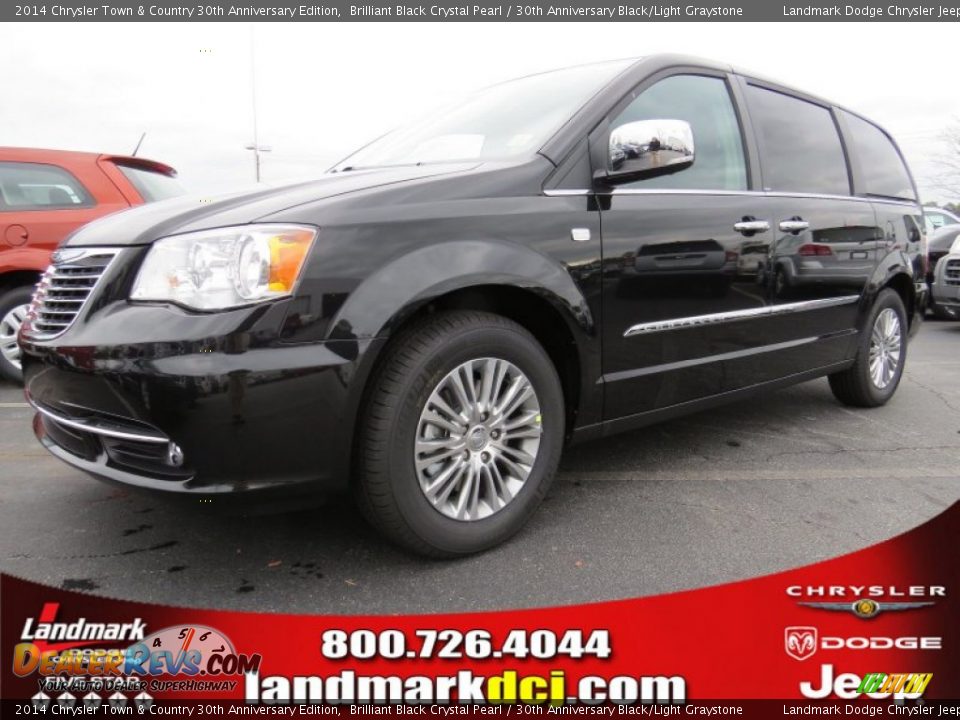 2014 Chrysler Town & Country 30th Anniversary Edition Brilliant Black Crystal Pearl / 30th Anniversary Black/Light Graystone Photo #1