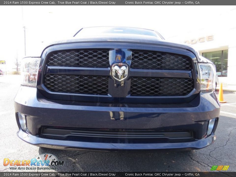 2014 Ram 1500 Express Crew Cab True Blue Pearl Coat / Black/Diesel Gray Photo #2