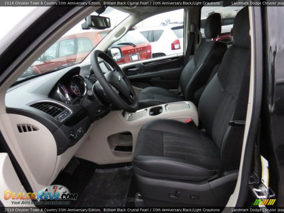 2014 Chrysler Town & Country 30th Anniversary Edition Brilliant Black Crystal Pearl / 30th Anniversary Black/Light Graystone Photo #7