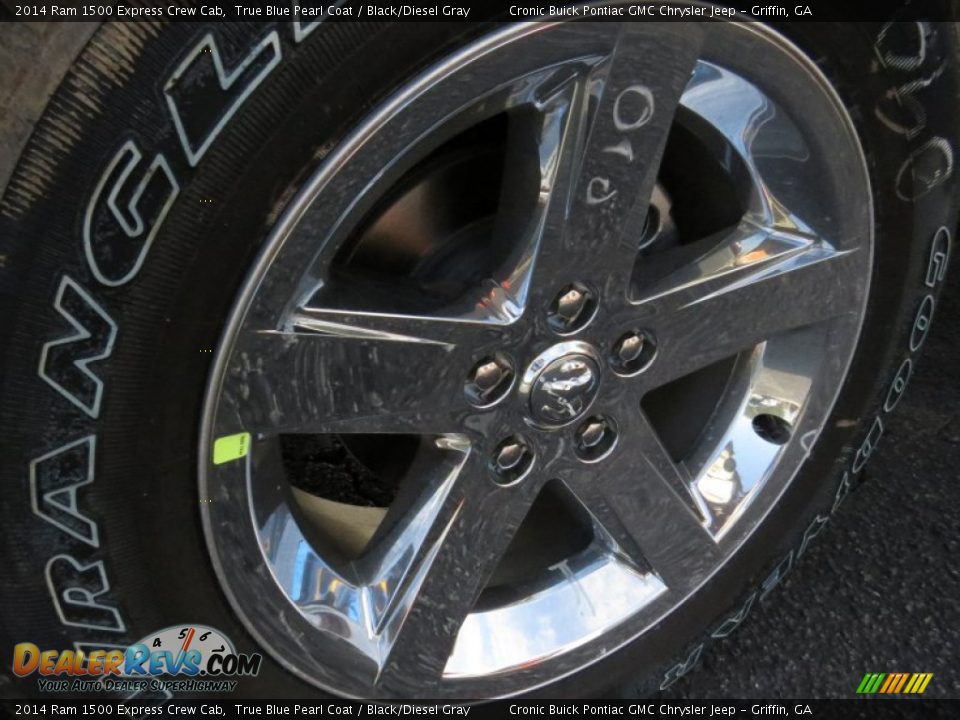 2014 Ram 1500 Express Crew Cab True Blue Pearl Coat / Black/Diesel Gray Photo #9