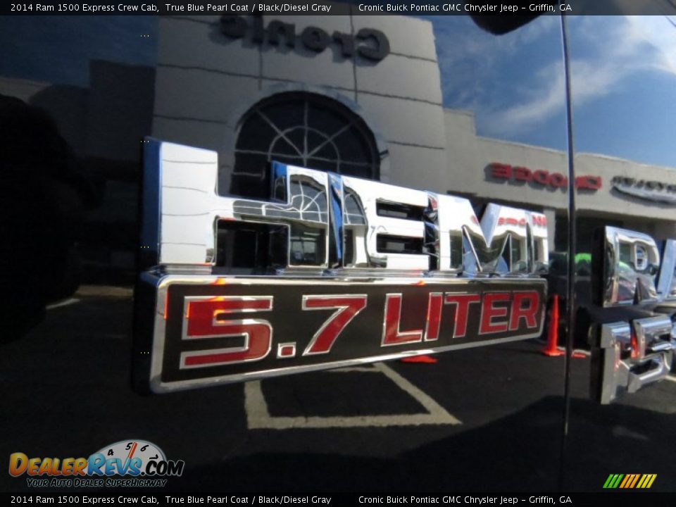 2014 Ram 1500 Express Crew Cab True Blue Pearl Coat / Black/Diesel Gray Photo #10