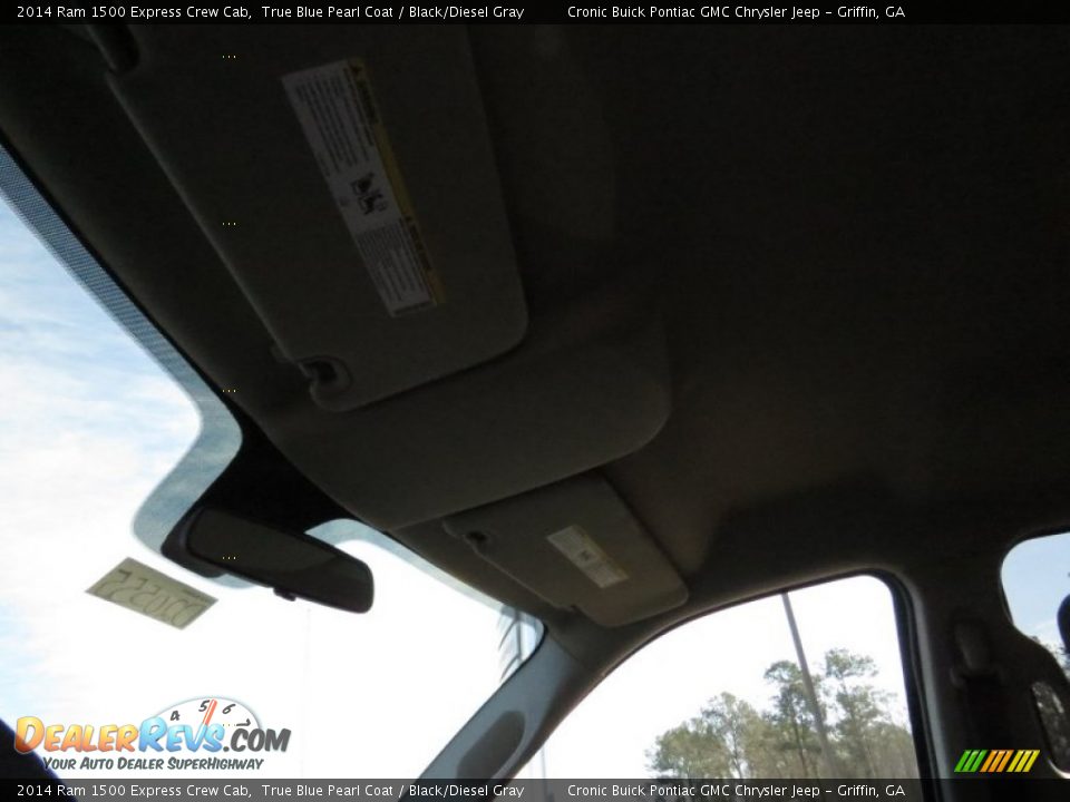 2014 Ram 1500 Express Crew Cab True Blue Pearl Coat / Black/Diesel Gray Photo #12