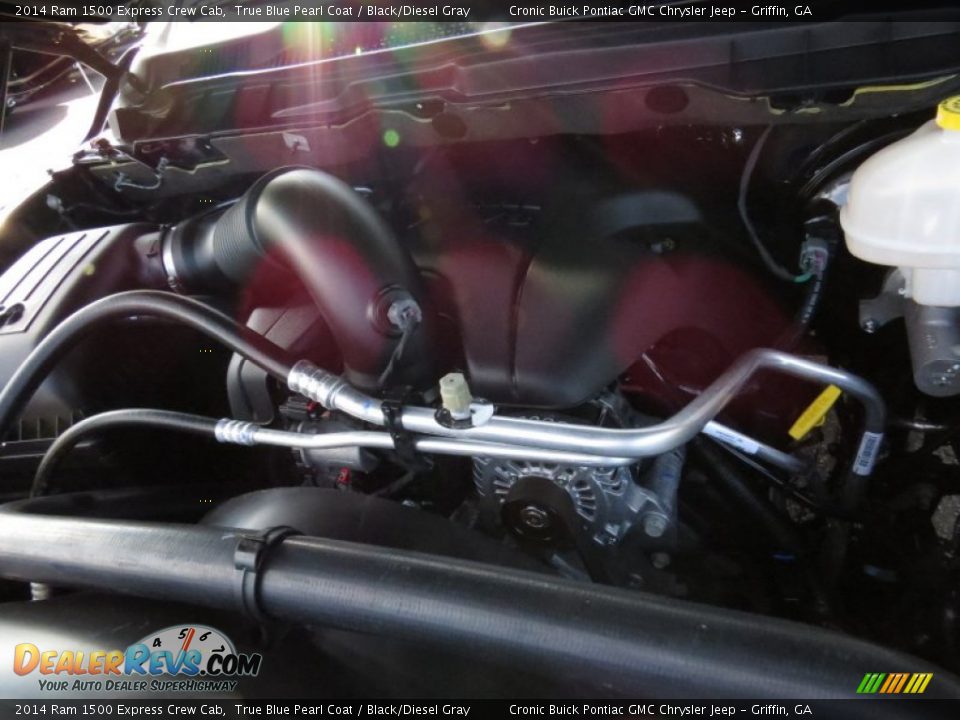 2014 Ram 1500 Express Crew Cab True Blue Pearl Coat / Black/Diesel Gray Photo #14