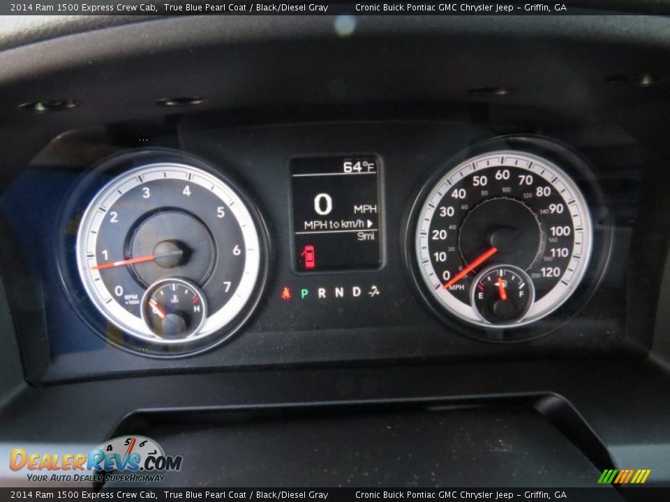 2014 Ram 1500 Express Crew Cab True Blue Pearl Coat / Black/Diesel Gray Photo #15
