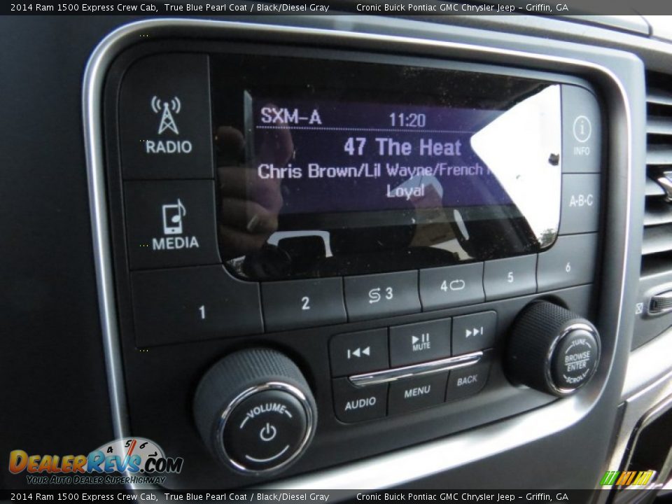 2014 Ram 1500 Express Crew Cab True Blue Pearl Coat / Black/Diesel Gray Photo #16