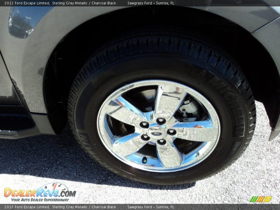 2012 Ford Escape Limited Sterling Gray Metallic / Charcoal Black Photo #3