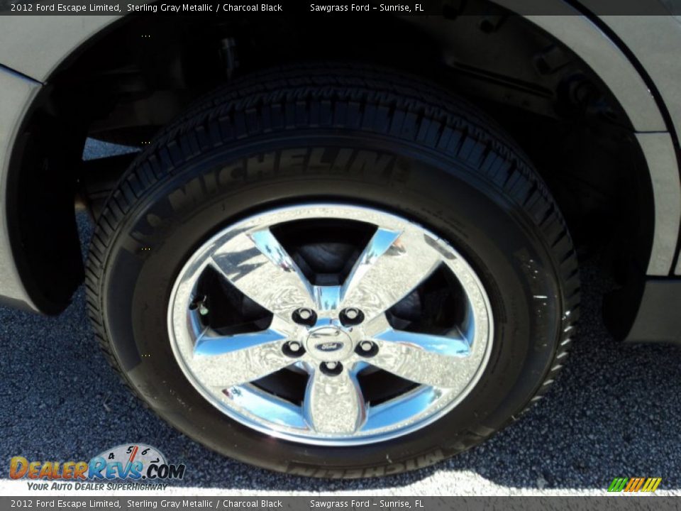 2012 Ford Escape Limited Sterling Gray Metallic / Charcoal Black Photo #4