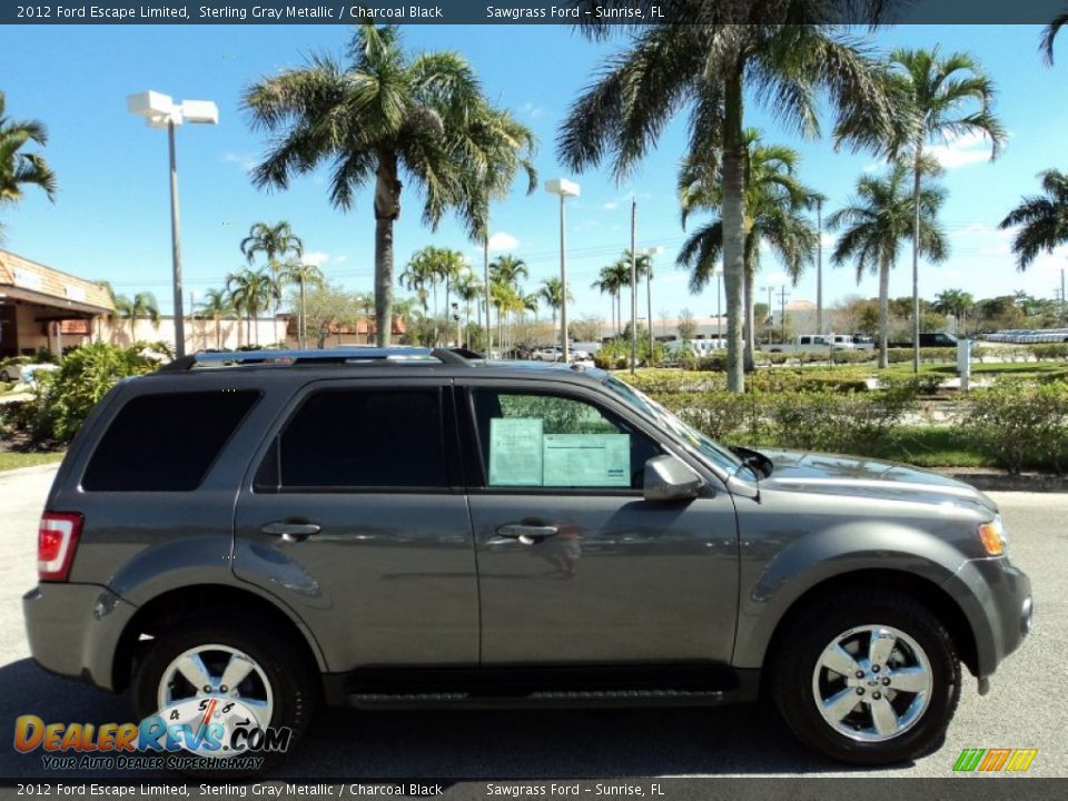 2012 Ford Escape Limited Sterling Gray Metallic / Charcoal Black Photo #5