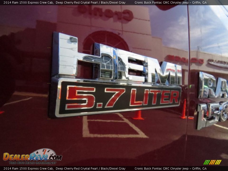 2014 Ram 1500 Express Crew Cab Deep Cherry Red Crystal Pearl / Black/Diesel Gray Photo #10