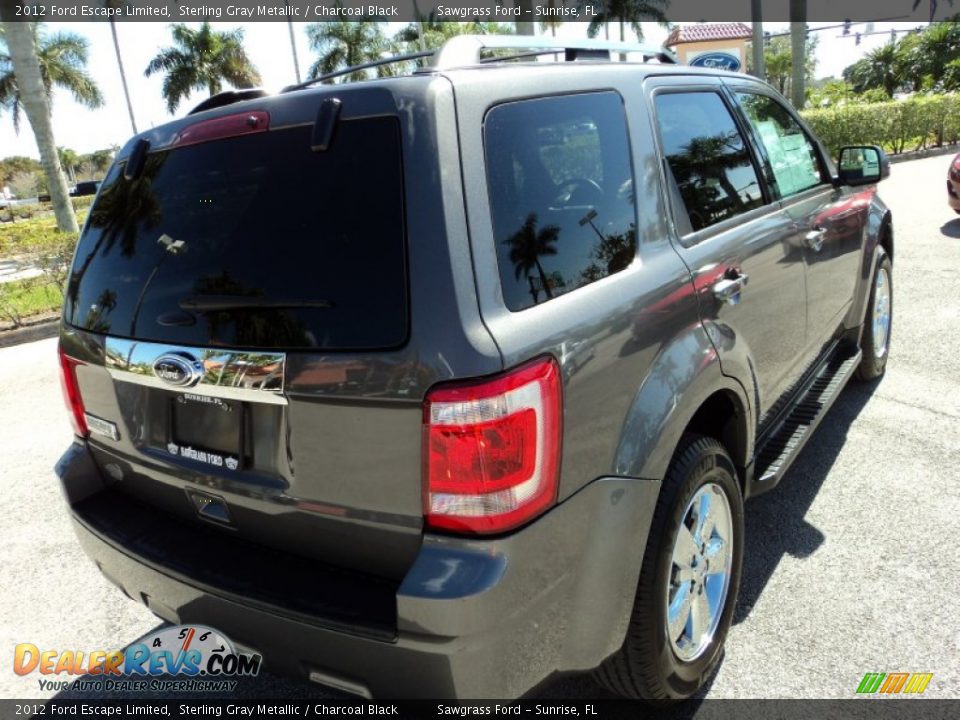 2012 Ford Escape Limited Sterling Gray Metallic / Charcoal Black Photo #6